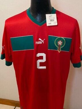 Morocco Achraf Hakimi # 2 Jersey , Unisex